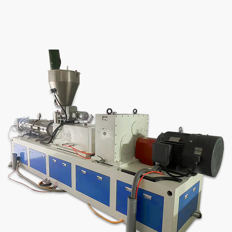 Extruder plastik skru kembar konikal