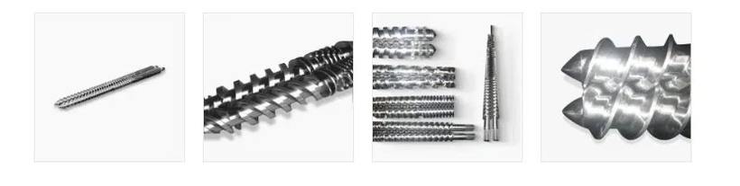 Conical twin screw extruder components by Zhoushan Microwave Screw Machinery